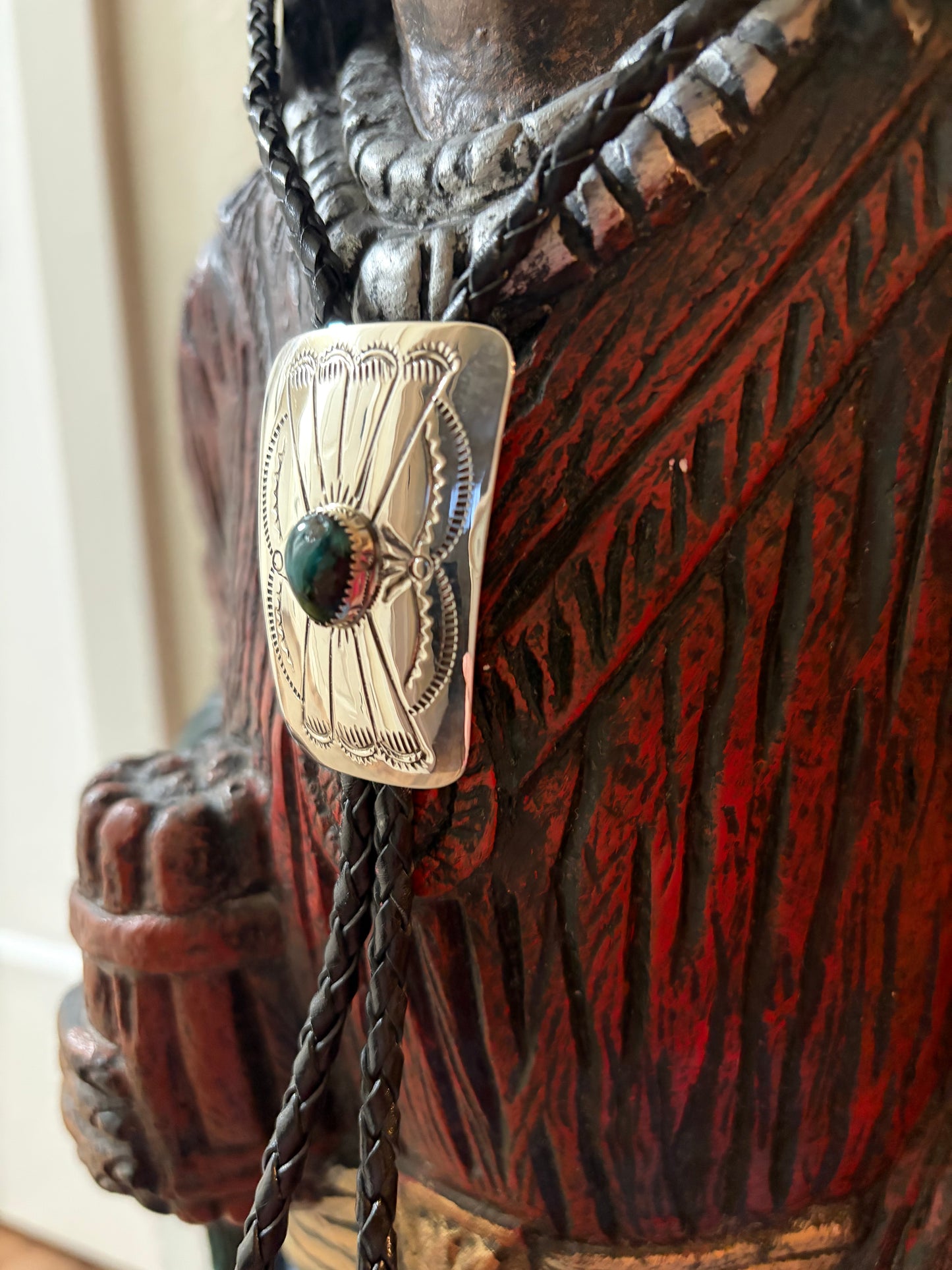 Turquoise Bolo Tie Necklace
