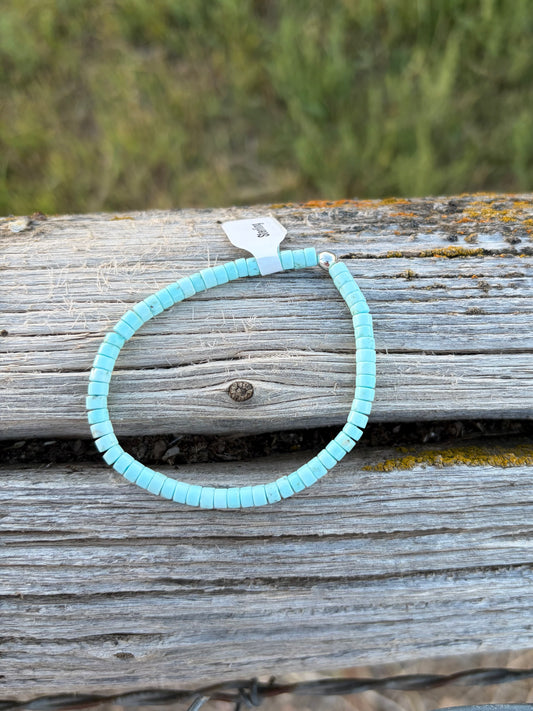 Summer Sky Turquoise Stretch Bracelet