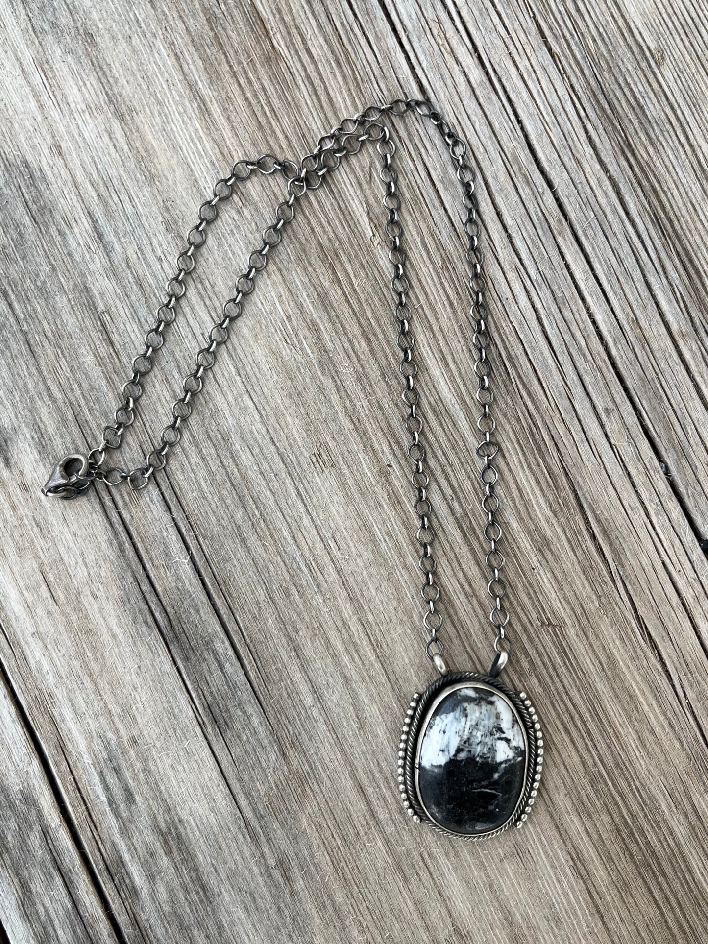 Big White Buffalo Chain Necklace