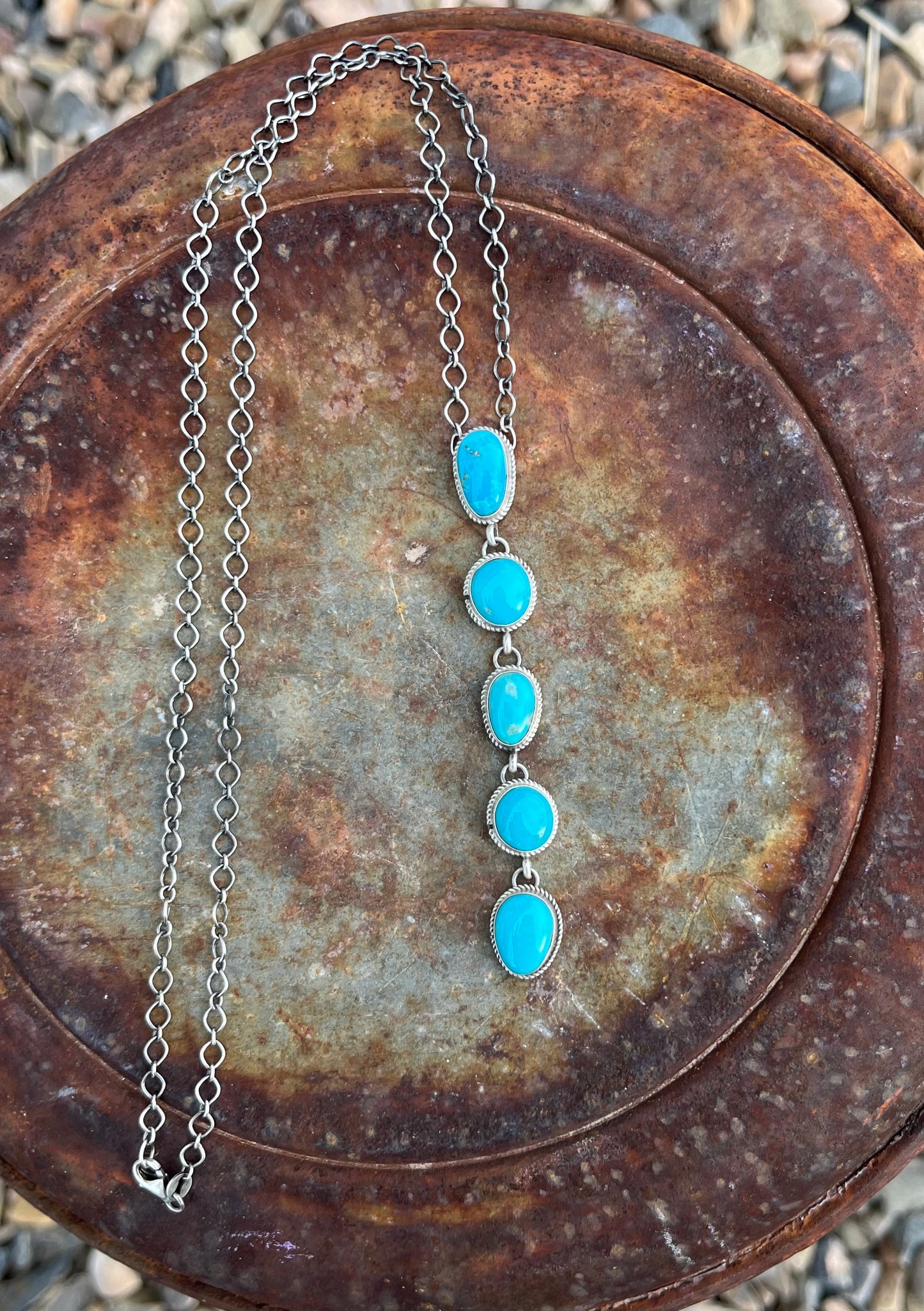 5 Stone Lariat Drop