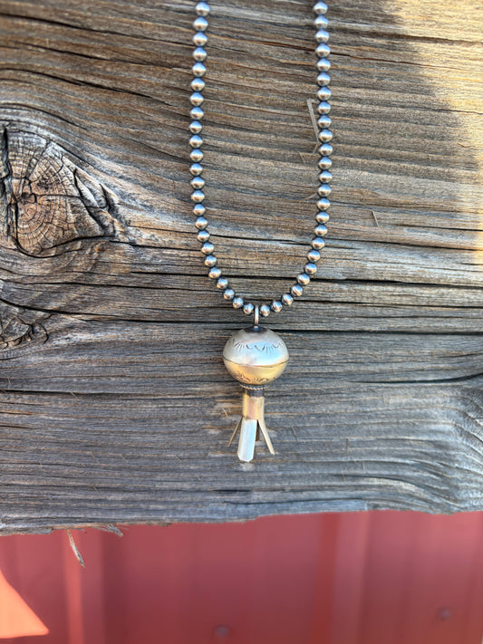 Blossom Pendant and Pearls Set