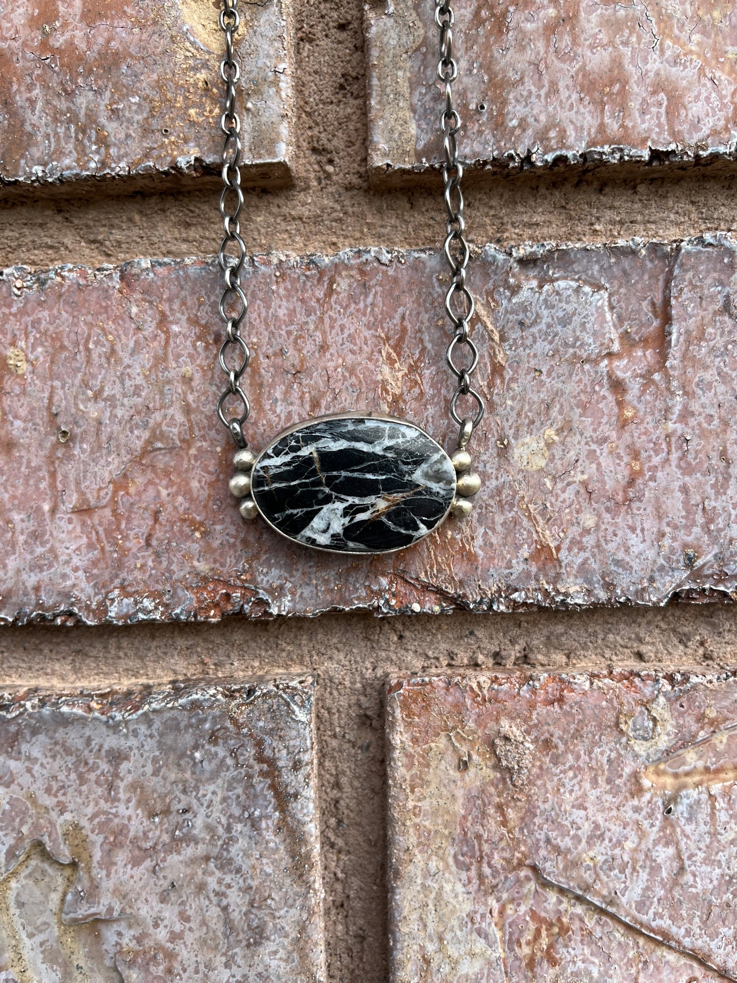 Bigger Stone White Buffalo Chain Necklace