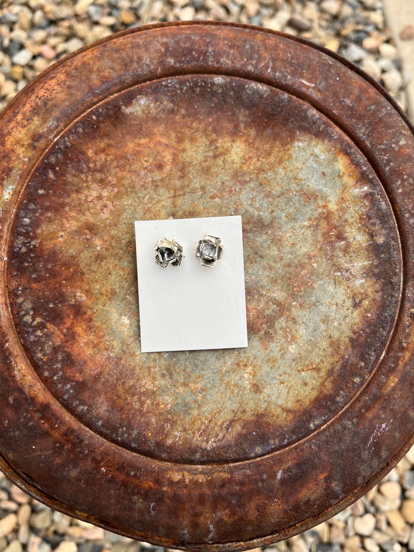 Leafy Rose Studs