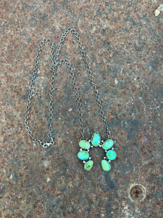 7 Stone Chain Necklace