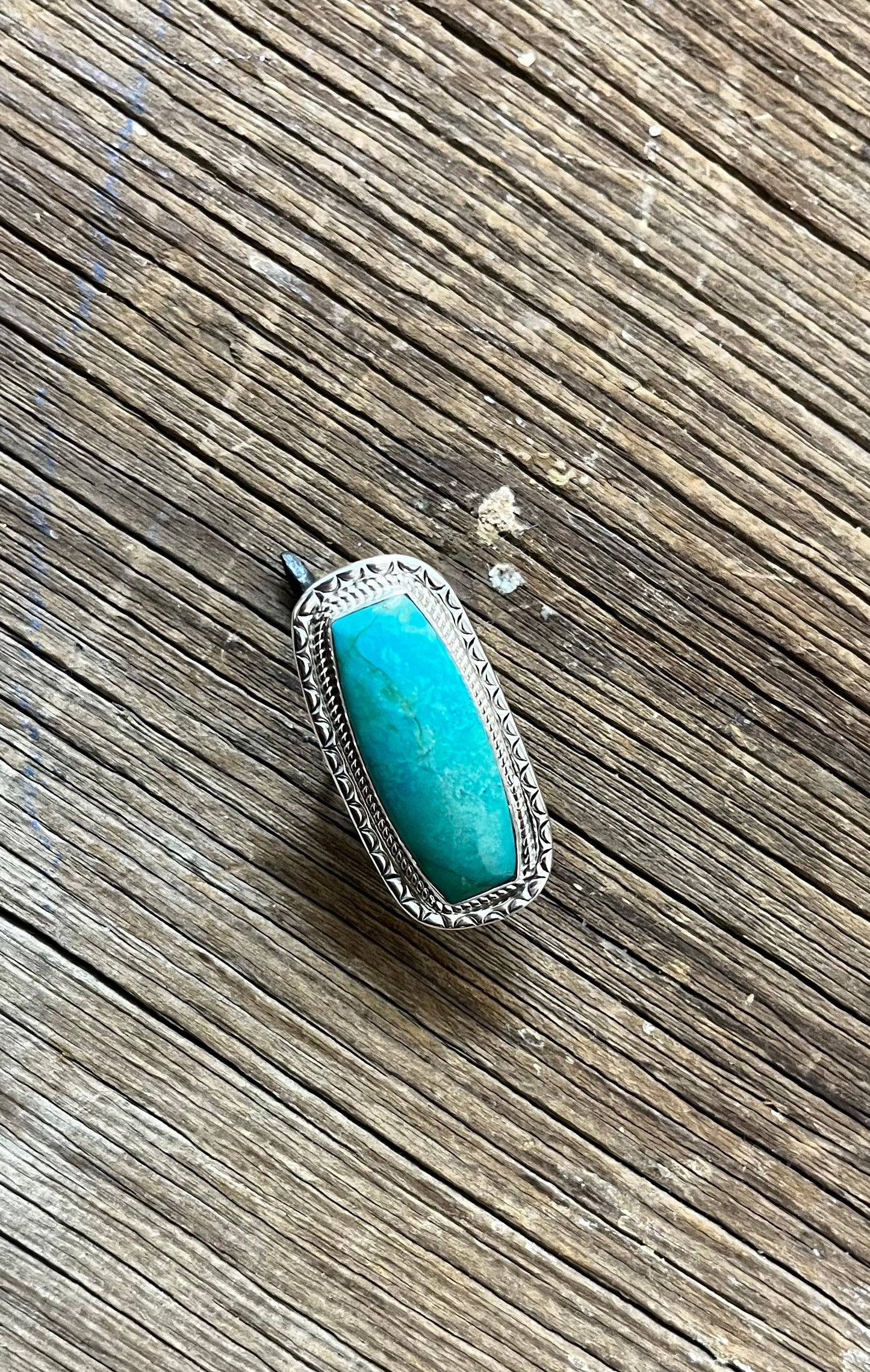 Big Old Turquoise Rectangle Ring