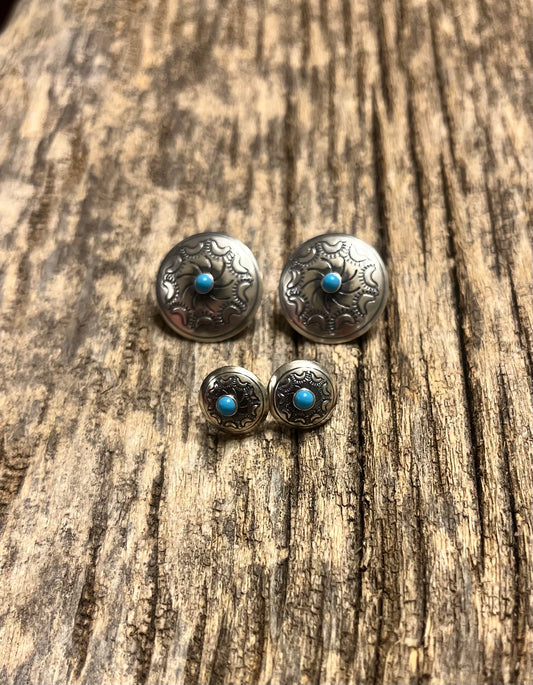 Mommy and Me (or just me) Concho Earrings