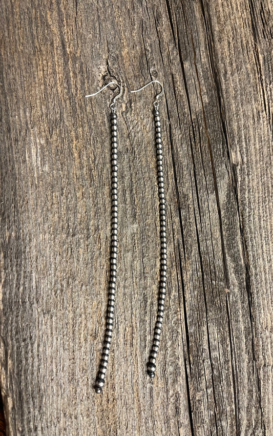 3mm Navajo Pearl Drop Earrings