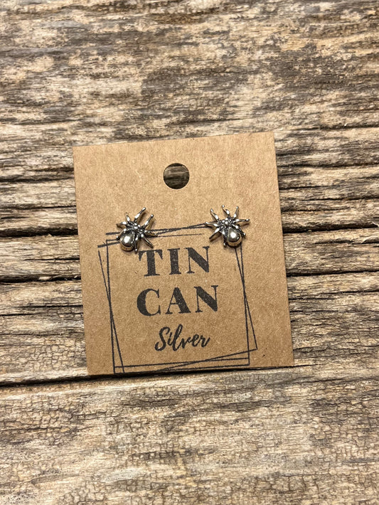 Sterling Spider Studs