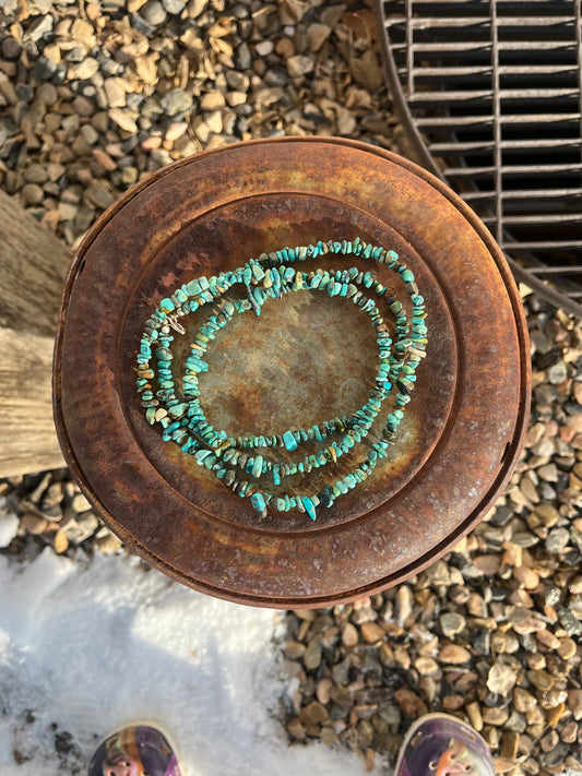 Turquoise Chip Necklace