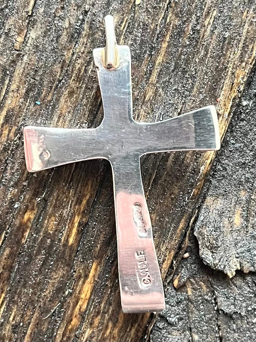 6 Stone Cross Pendant
