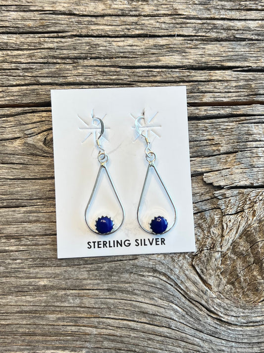 Teardrop Dangles -lapis stone