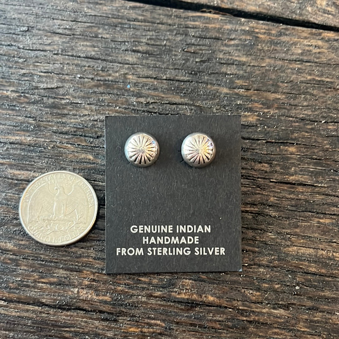 Simple Stamped Stud Earrings