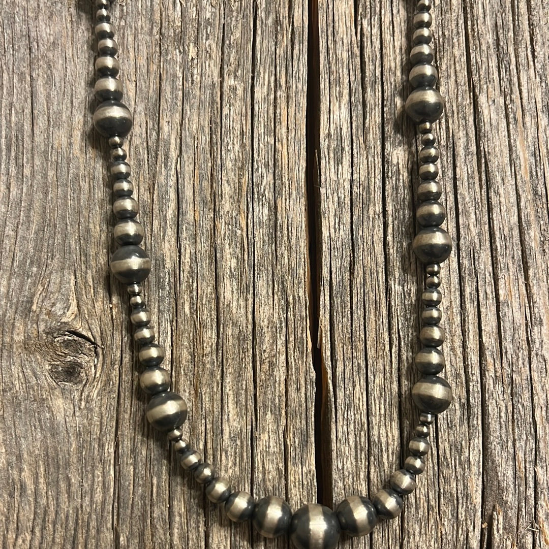 Navajo Pearl Necklace Mixed Bead 4