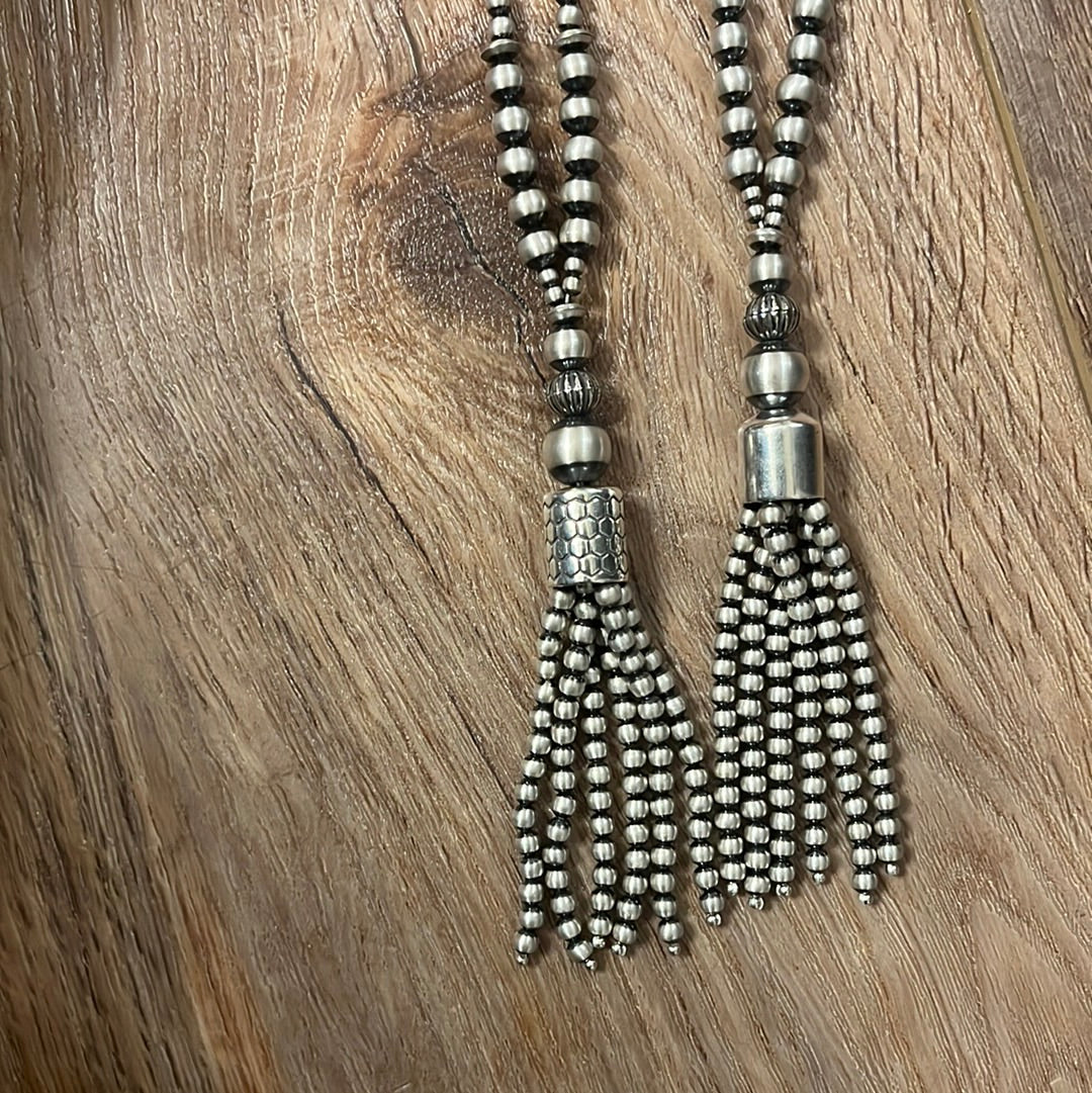 Navajo Pearl Tassel Necklace