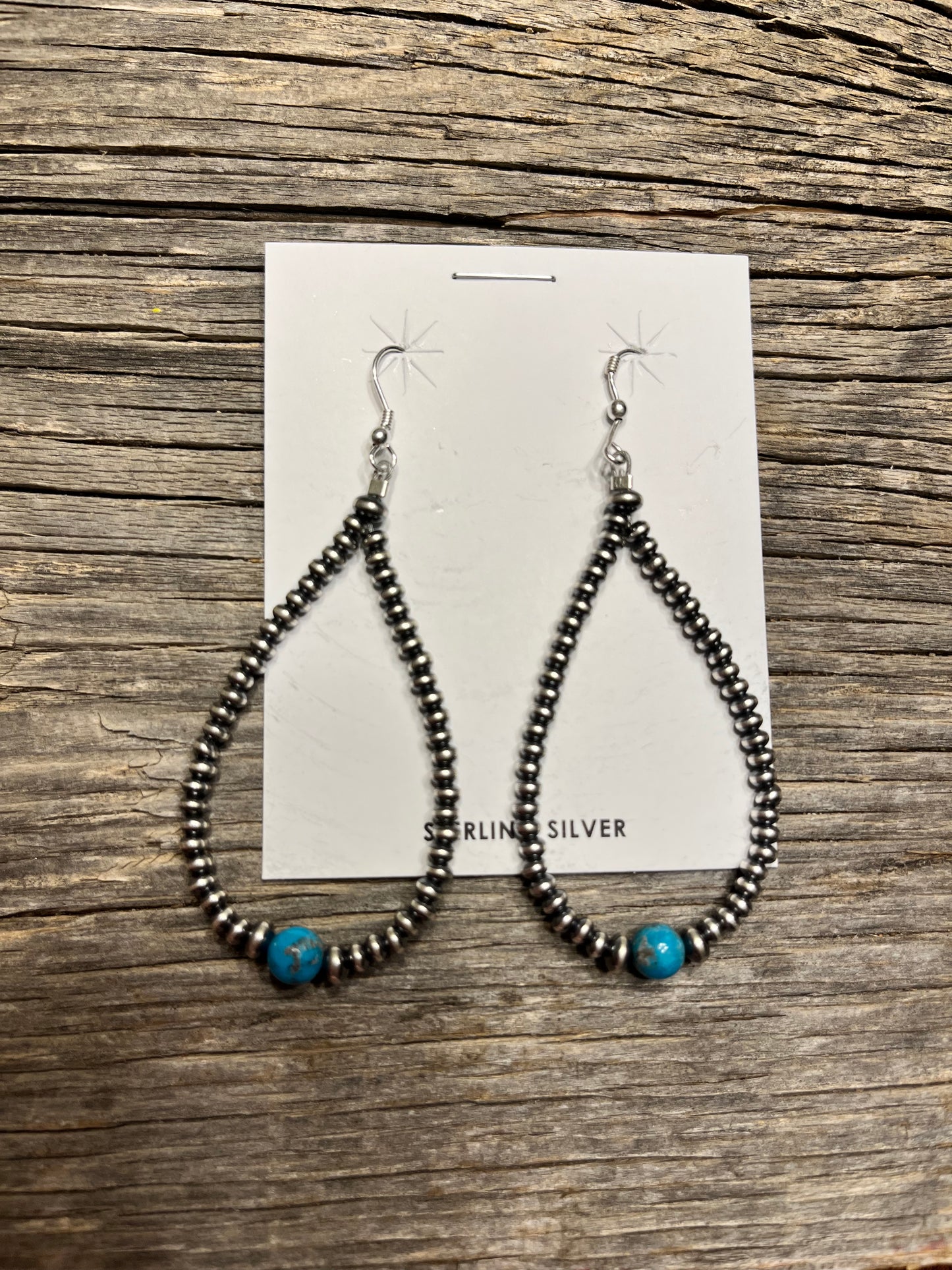 Navajo Pearl Earrings With Turquoise